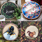 ZYNERY 3 Pcs Wood Slices for Centerpieces 13-15 Inches, Unfinished Wood Rounds Rustic Wedding Decor, Natural Paulownia Wood Centerpieces for Tables, ZYNERY