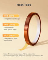 Hiipoo Sublimation Ink Refilled Bottles with Heat Tape Refill for ET2400 XP4105 XP4100 ET2720 ET2760 ET2750 ET4800 ET-2800 ET-2803 ET-2850 Inkjet Hiipoo