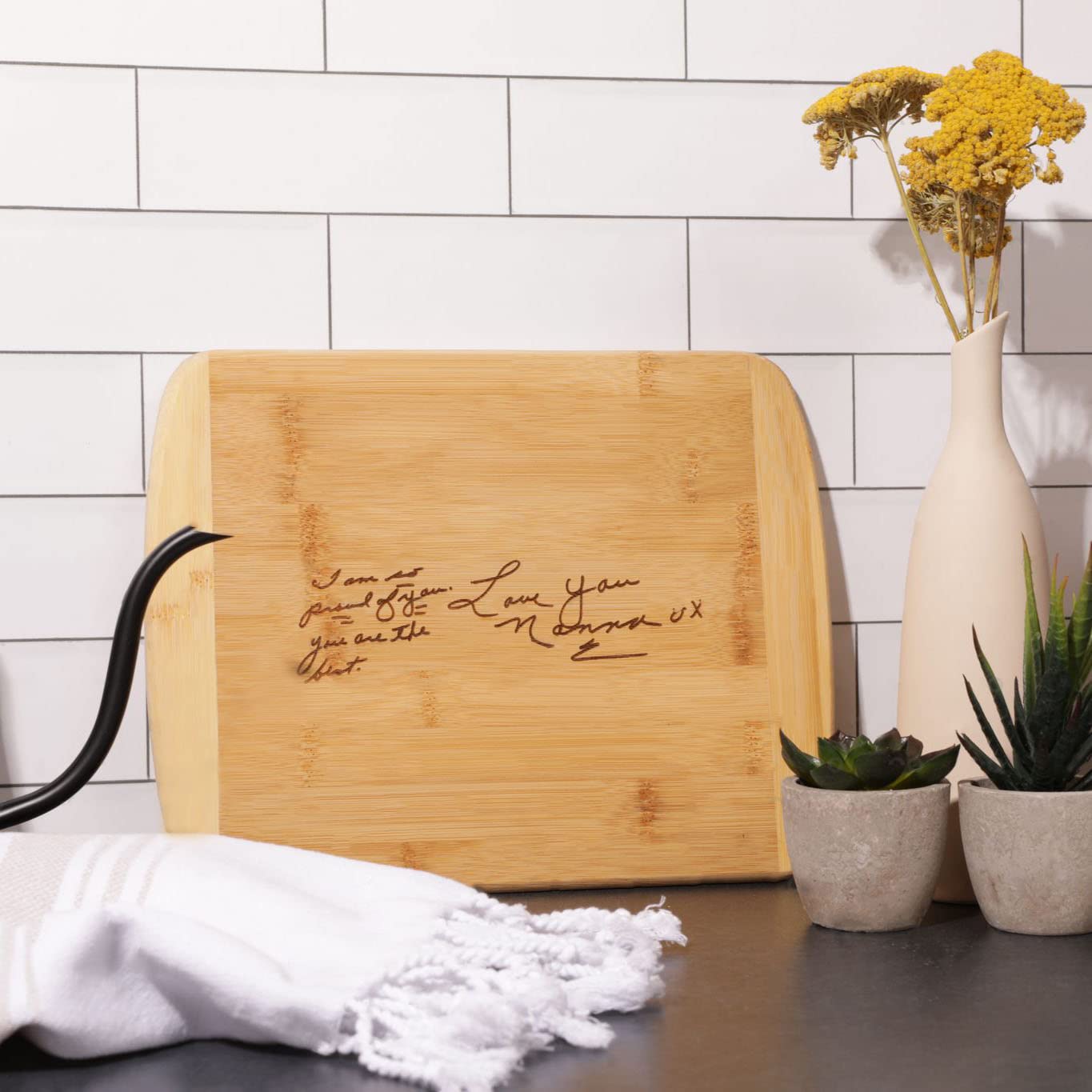 Personalized Wooden Custom Recipe Cutting Board (Thick), Handwritten Engraved, Recipe | Family Recipe, Family Heirloom Gift | Charcuterie, Meat, Wedding Collectibles