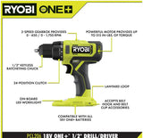 RYOBI ONE+ PCL1600K2 18V Cordless 6-Tool Combo Kit with 1.5 Ah Battery, 4.0 Ah Battery, and Charger RYOBI