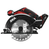 SKIL 20V 6-1/2 Inch Cordless Circular Saw Includes 2.0Ah PWR CORE 20 Lithium Battery and Charger - CR540602 Skil