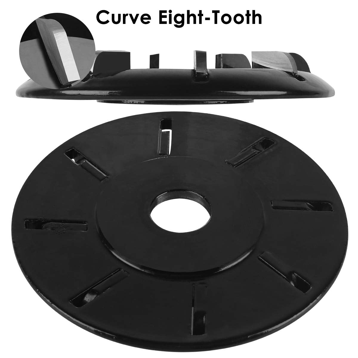 Wood Turbo Carving Disc (Curve) in 8 Teeth by KOWOOD - WoodArtSupply