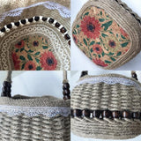 AOUXSEEM 99 Pcs Basket Weaving DIY Kits for Beginners, Jute Rope Woven Lace Storage Flower Basket with Handles for Easter Picnics Home Wedding AOUXSEEM