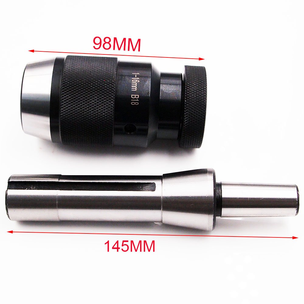 Keyless 1/32"- 5/8" Drill Chuck Self Tighten with R8 Shank Heavy Duty Self Tighten for CNC Drill Presses or Lathes Spindle Vkinman