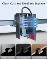 Ortur Laser Master H10, 20W Laser Engraver with 40L Laser Air Assist, 20W Laser Cutter and Engraver Machine, 20000mm/min Engraving Speed and App Ortur