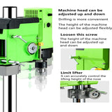 BACHIN MINIQ Bench Drill Stand 1050W Mini Electric Bench Drilling Machine Drill Chuck 3-16mm BACHIN