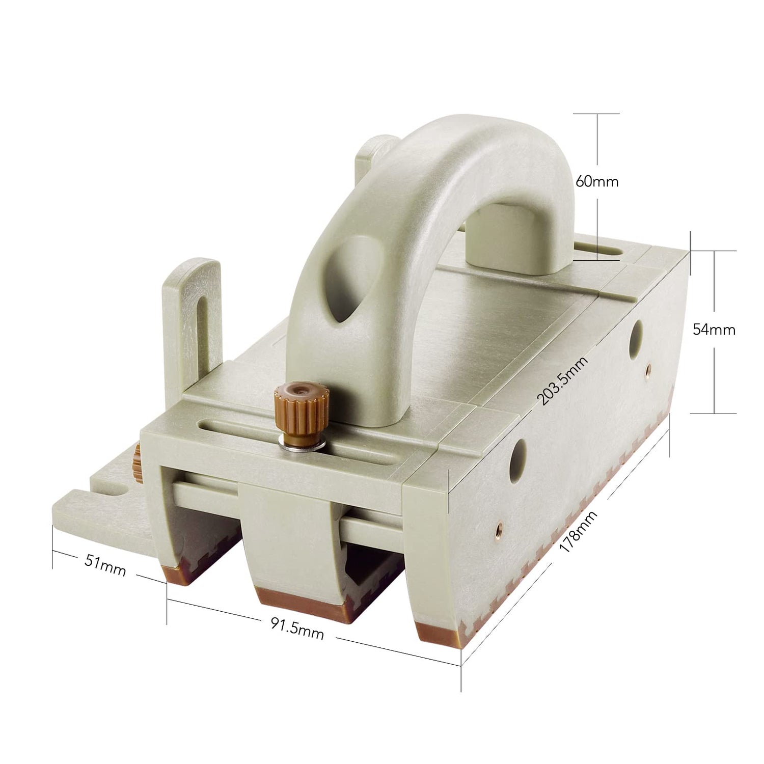 Push Block for Table Saws, Router Tables, Band Saws & Jointers - Cuts Safe - Easy to Assembly WoodArtSupply