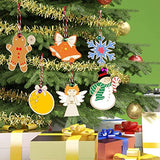 OurWarm 48pcs Wooden Christmas Ornaments Crafts for Kids, Unfinished Wood Slices Ornaments, DIY Crafts Christmas Ornaments Set for Christmas Tree OurWarm