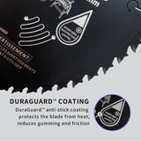 DuraForce 12-Inch 60-Tooth Professional Finish ATB Saw Blade with DuraGuard Anti-Stick for Miter and Table Saws (DF1200SP60) DURAFORCE