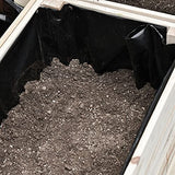 Outsunny 4PCS Raised Garden Bed, Wooden Elevated Planter Box Kit with Bed Liner, DIY Shape, for Flowers Vegetables Outsunny