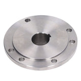 Lathe Flange, 6 Mounting Holes 125mm Chuck Connection Flange, High Manganese Steel Chuck Flange for K11-125 K12-125 K72-125 Back Plate for Self Focket