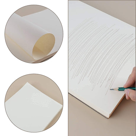 9 x 12 inches Sketch Book, Top Spiral Bound Sketch Pad, 1 Pack 100-Sheets (68lb/100gsm), Acid Free Art Sketchbook Artistic Drawing Painting Writing Fuxi