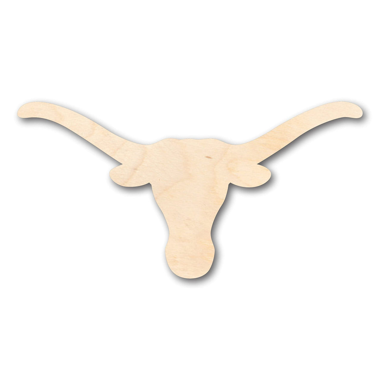 Unfinished Wood Longhorn Texas Western Shape - Craft - up to 36" DIY 10" / 3/4" 24 Hour Crafts