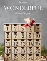 Unfinished Paper Mache Christmas Advent Countdown Box with 25 storage compartments by Factory Direct Craft The Ready to Finish Box Makes a Fun Factory Direct Craft