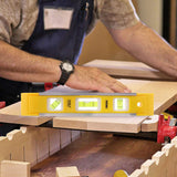 DOWELL 9 Inch Magnetic Box Level Torpedo Level,3 Different Bubbles/45°/90°/180°Measuring Shock Resistant Torpedo Level DOWELL