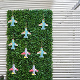 Airplane Wooden Outer Space Wood with Twines Art Unfinished Ornaments for Wedding Birthday Theme of Universe Party Decoration 20Pcs Zontween