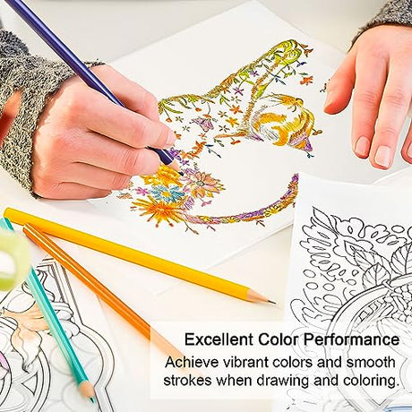 520 Colored Pencils, Rich Pigmented Soft Core Coloring Pencils, Pre-sharpened Color Pencil Set with DIY Color Chart, Artist Quality Colored Pencils Lelix