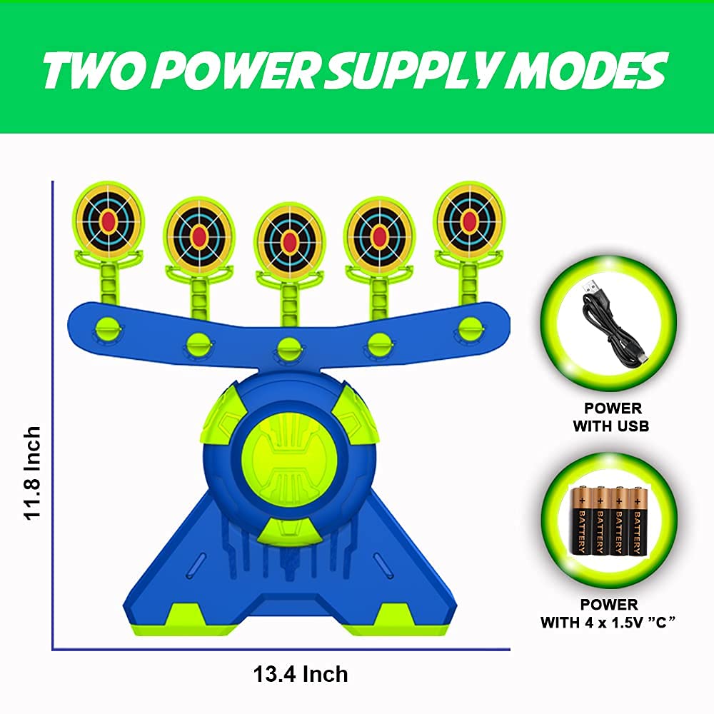 BAODLON Shooting Games Toy for Age 5, 6, 7, 8, 9, 10+ Years Old Kids, Boys  - Glow in The Dark Floating Ball Target with Foam Dart Toy Gun, 10 Balls/5  – WoodArtSupply