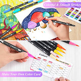 Caliart 34 Double Tip Brush Pens Art Markers, Artist Fine & Brush Pen Coloring Markers for Kids Adult Book Halloween Journaling Note Taking Lettering Caliart