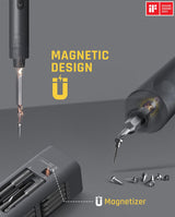 Fanttik E1 Max 3.7V Mini Electric Screwdriver, Precision Electric Screwdriver, 50-in-1 Magnetic Bits, Max 3 N.m, Magnetic Storage, 5/32''Hex, Repair Fanttik