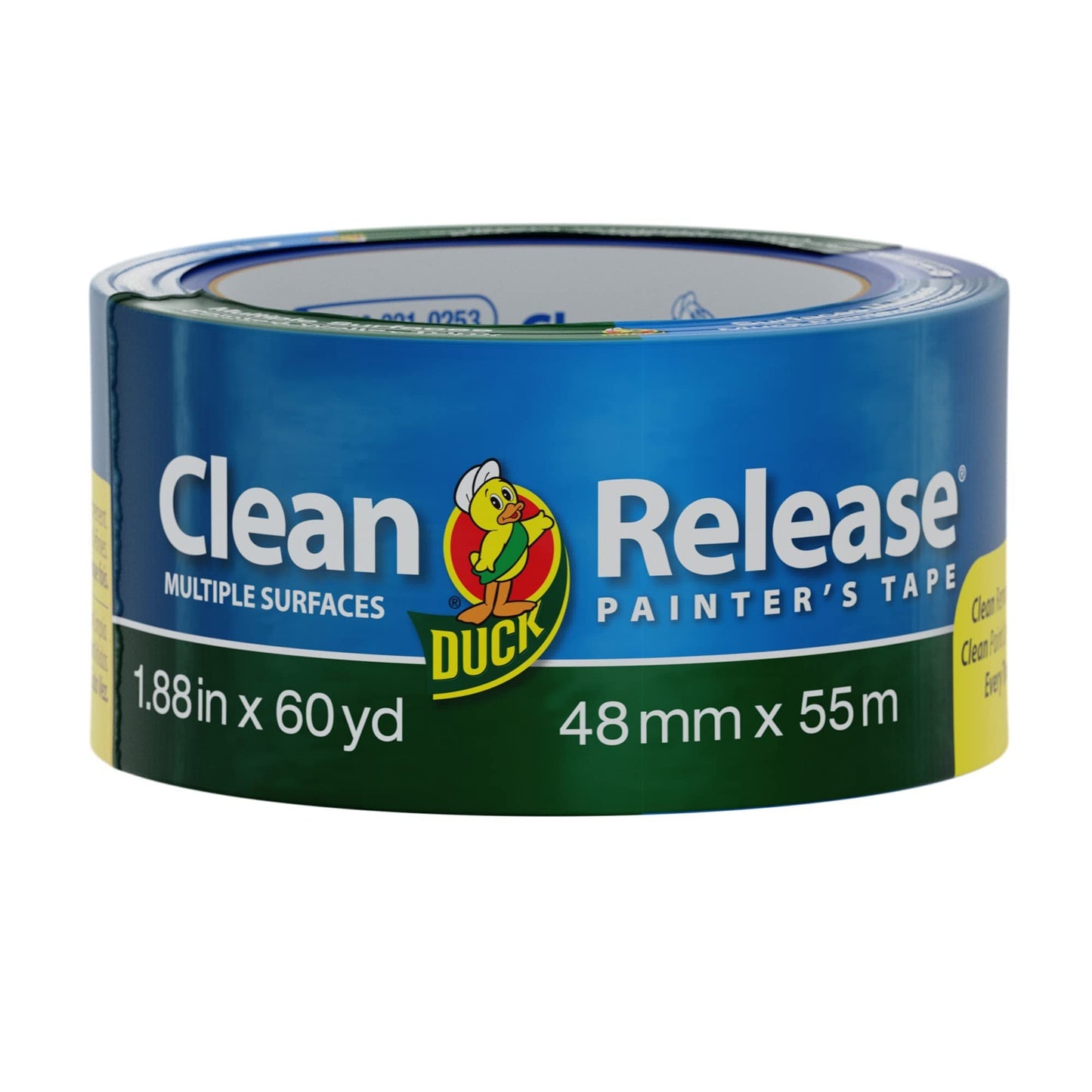 Duck Clean Release Blue Painter's Tape, 2-Inch (1.88-Inch x 60-Yard), Single Roll, 240195 - WoodArtSupply