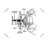 8MILELAKE Disc Brake Caliper Compressor Wind Back Tool 24pc Professional Caliper Tool Set 8MILELAKE