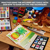Crayola Wooden Art Set, 80+ Pcs, Arts and Crafts for Kids 8+, Artists Gifts Crayola