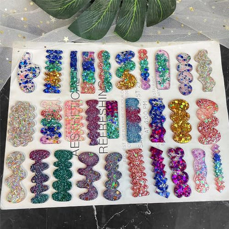 RESINWORLD Hair Clip Silicone Molds, Hairpin Molds for Epoxy Resin Casting, UV Resin Jewellery Accessories Making Tool ResinWorld