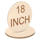 18 Inch Round Wood Circles Unfinished Wood Circles for Crafts, Door Hanger, Pyrography and Painting (5 Pieces) Jetec