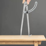 Compass for Geometry, Compass for Woodworking, 16 inch Precision Woodworking Compass with Wing Divider and Pencil Holder, Large Compass for Geometry, SZHRXC