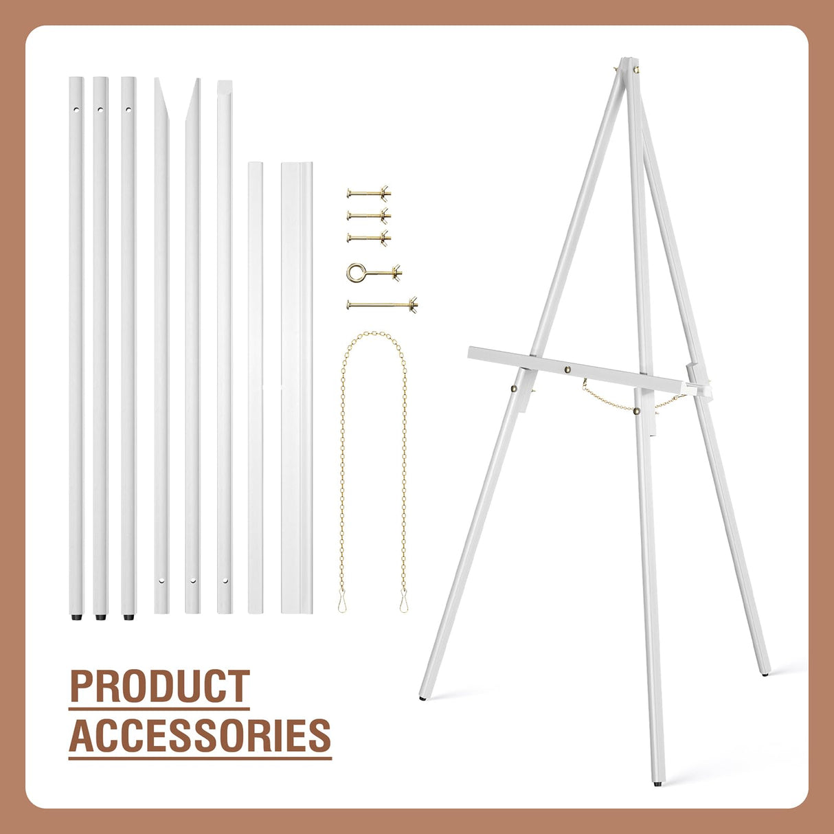 abitcha Art Easel Wooden Stand - 63" Portable Tripod Display Artist Easel - Adjustable Floor Wood Poster Stand for Wedding, Painting, Drawing, abitcha