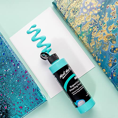 MONT MARTE SuperCell Pouring Paint 240ml - Turquoise - WoodArtSupply