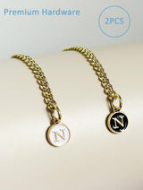 Wabogove Letter Charm Accessories for Stanley Cup 2PCS Initial Name ID Personalized Handle Charm for Stanley Tumbler (K) Wabogove