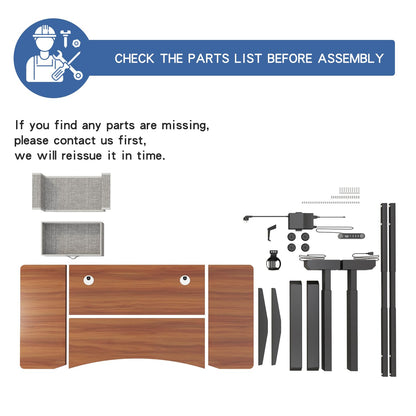 bilbil 63x30 Inches Dual Motor Electric Standing Desk with Drawer, Height Adjustable Sit Stand Up Desk with 4 Splice Boards, Home Office Desk - WoodArtSupply