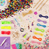 Make it Real - Mega Jewelry Studio - DIY Bead Necklace and Bracelet Making Kit for Tween Girls - Arts and Crafts Kit with Beads and Charms for Unique Make It Real