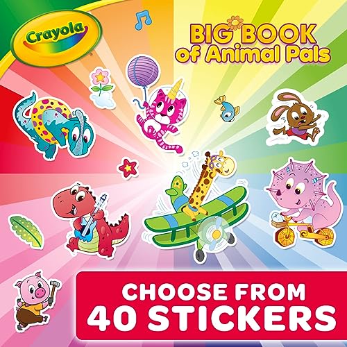 Crayola Coloring Book, Big Book of Animal Pals, 288 Coloring Pages, Gift for Kids, Age 3, 4, 5, 6 - WoodArtSupply