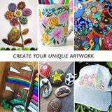 35 Premium Acrylic Paint Marker Pens, Double Pack of Both Extra Fine and Medium Tip, for Rock Painting, Mug, Ceramic, Glass, Wood, Fabric, Canvas, NAWOD