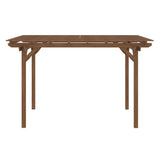 Outsunny 12' x 10' Outdoor Pergola, Wood Grape Gazebo for Climbing Plant Support, Garden, Patio, Backyard, Deck, Brown Outsunny