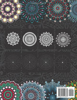 Mandala Dotting-Adult coloring book: Dot Painting Mandala Practice Book with Designs Ready for Coloring and Templates to Create Your Own, Black WoodArtSupply