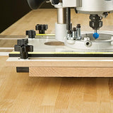 Rockler Router Fluting Jig - Router Jig for Perfect Flutes – Spline Jig is Easy to Custom Drill for Non-Standard Routers - Fluting Jig Built w/ MDF, ROCKLER