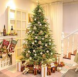 CBCMY Natural Wood Slices 40 Pcs 2.36inches Craft Unfinished Wood kit Predrilled with Hole Wooden Circles for Arts Wood Slices Christmas Ornaments CBCMY