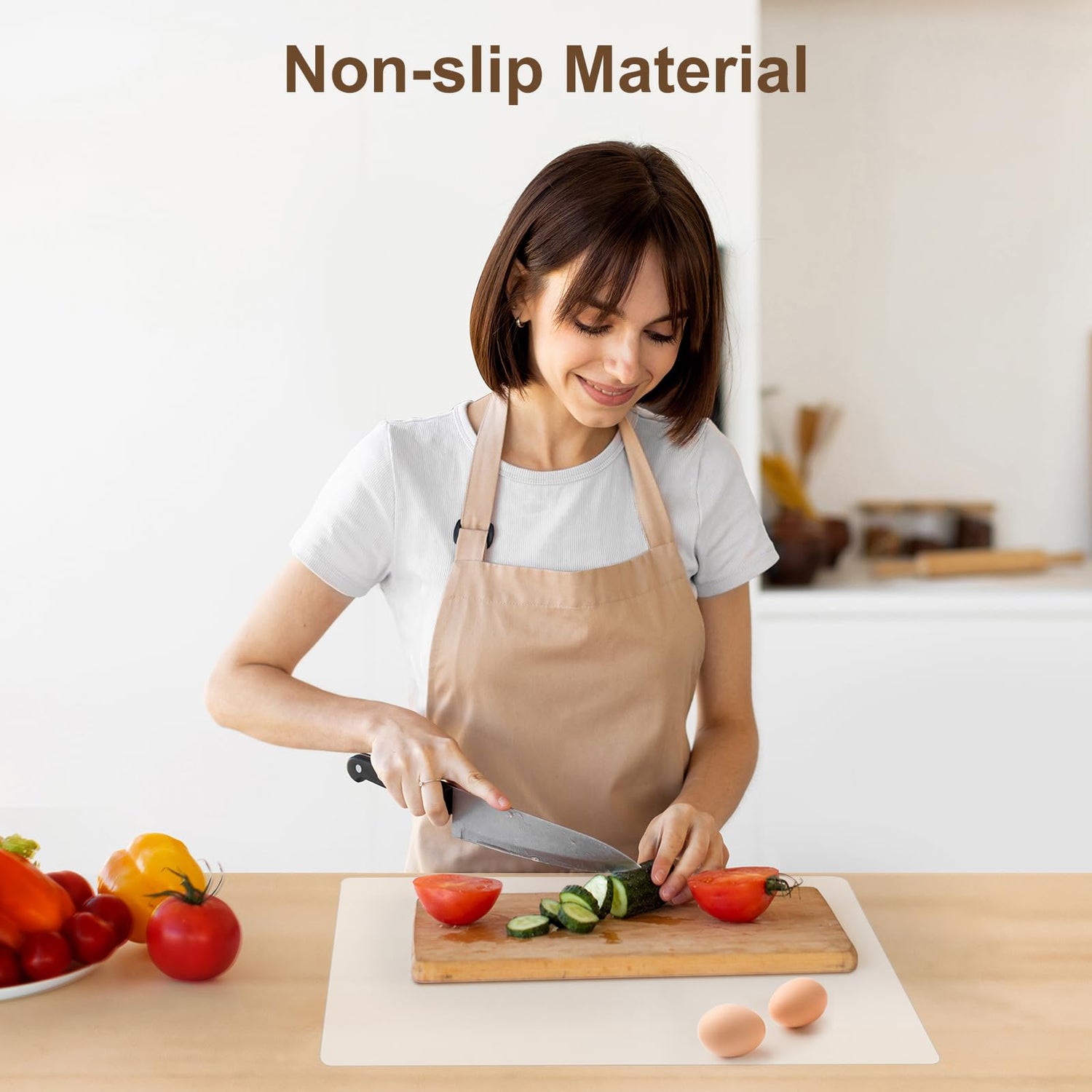 Silicone Placemats, Treerit 4 Pack Food-Grade Non-Slip Heat Resistant Silicone Mat, Countertop Protector, Silicone Mats for Kitchen Counter/Craft, Treerit