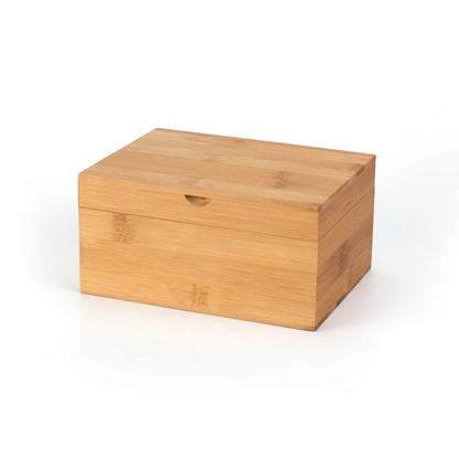 Woiworco Small Bamboo Wooden Box with Hinged Lid, 6.7 x 5.1 x 3.1 inch Natural Wooden Boxes Box for Crafts Art and DIY Hobbies, Decorative Box and - WoodArtSupply