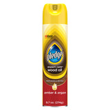 Pledge Wood Oil, Expert Care, Aerosol, Amber & Argan Scent, 9.7 oz. Pledge