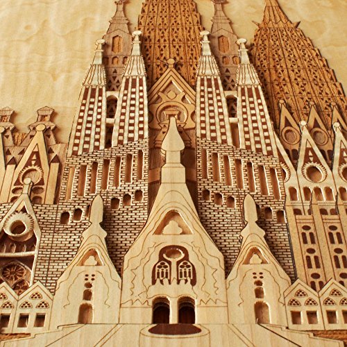 KINOWA Wooden Art Kit Kiharie Sagrada Familia Made in Japan KINOWA
