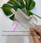 Acrylic Router Template,Puzzle Piece Serving Board Router Template for Charcuterie Home Kitchen Cutting Board Handle (Large) Yuxuanish