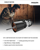 Benchtop 14" Variable Speed Wood Lathe w/induction motor WAHUDA TOOLS