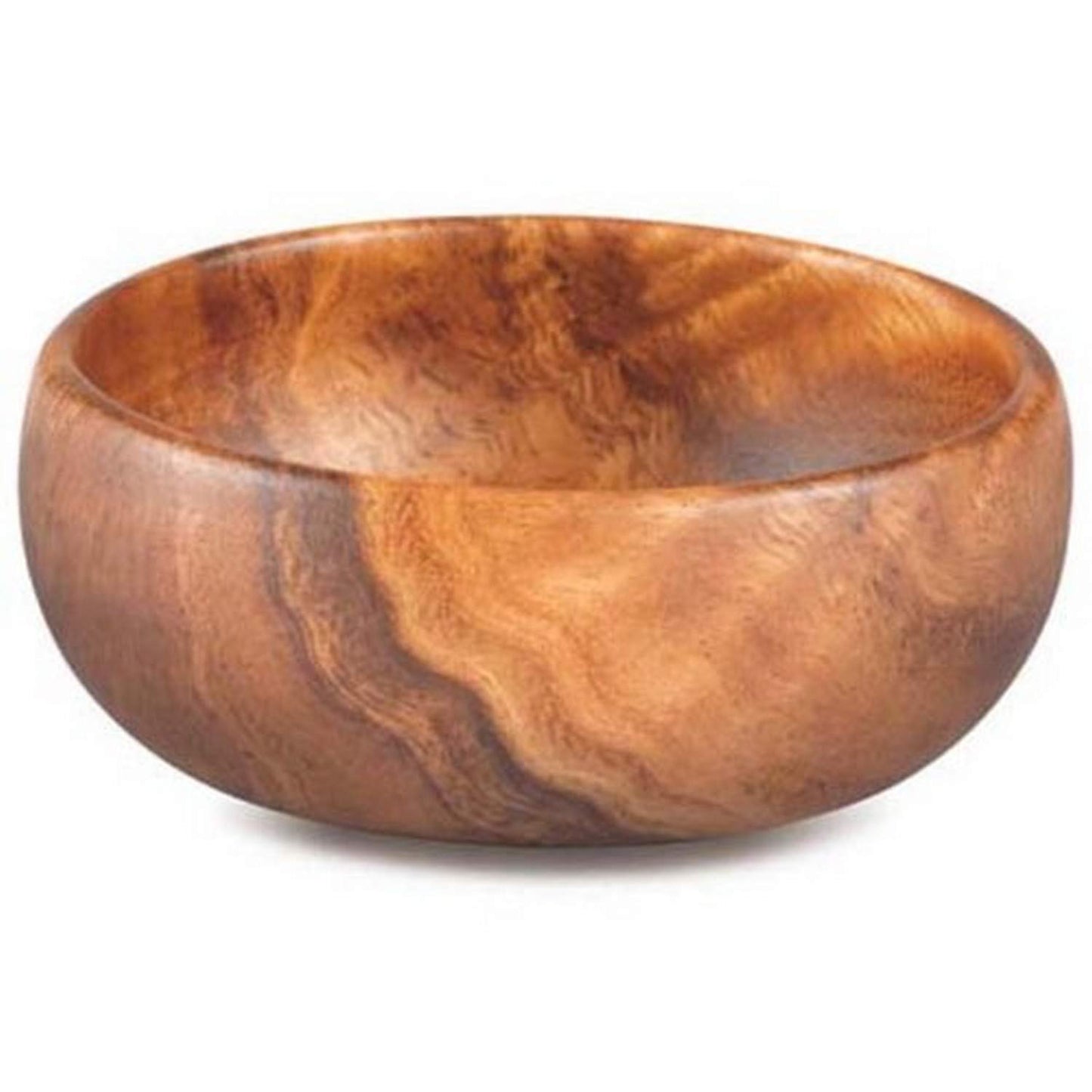 Pacific Merchants Trading Acaciaware Round Calabash Bowl, 4-Inch by 1.5-Inch - WoodArtSupply