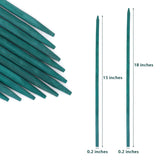 Green Bamboo Plant Stakes, Plant Sticks Support for Indoor and Outdoor Plants, Garden Wood Sturdy Bamboo Sticks, Floral Plant Support Stakes for Stroller
