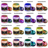 BALTIC DAY - Chameleon Mica Powder, 16 Jars of Color Shift Mica Powder Set - Epoxy Resin Color Pigment Powder - Chameleon Powder - Holographic Mica BALTIC DAY